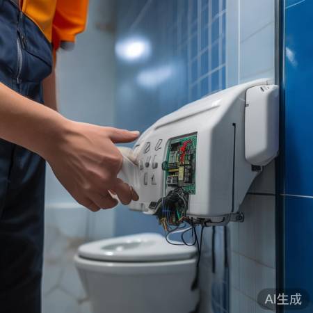 马桶按键不灵敏,检查控制面板线