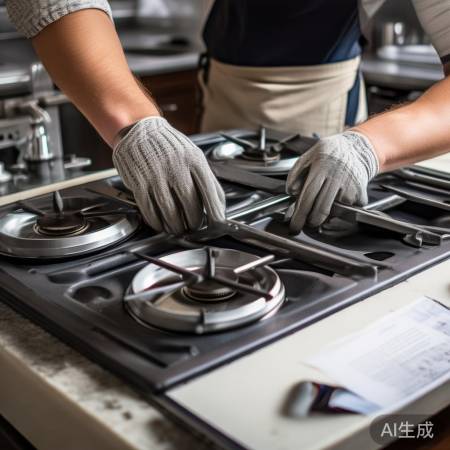 集成灶拆装易，耐心细心中。