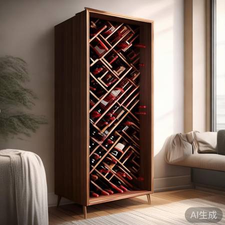 斜插格子红酒柜，舒适生活享每一