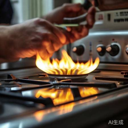 火焰偏黄调压力查管道