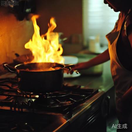 火焰正常，继续烹饪