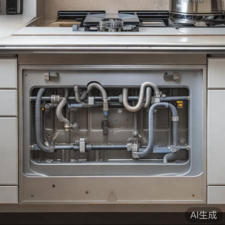 燃气管道连接集成灶