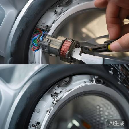 “拆卸面板，拔电线步骤”