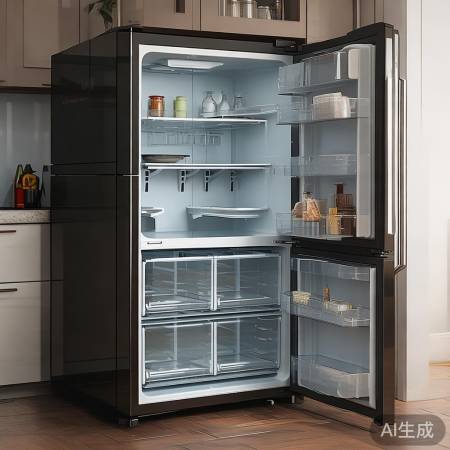 智能温控大冰箱，空间巧利用