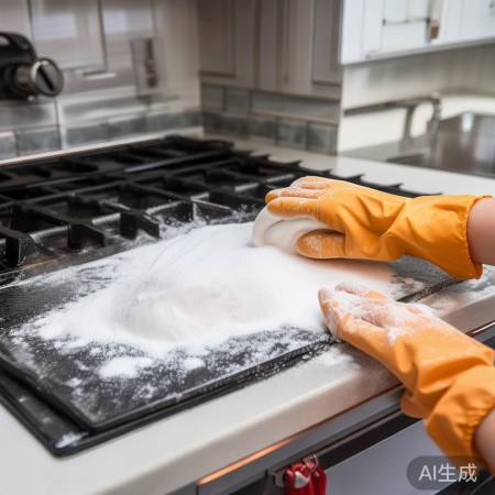 小苏打去油烟机油污