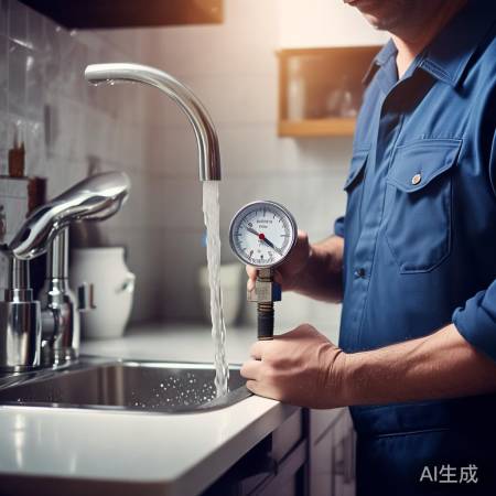 检查水压，联系维修