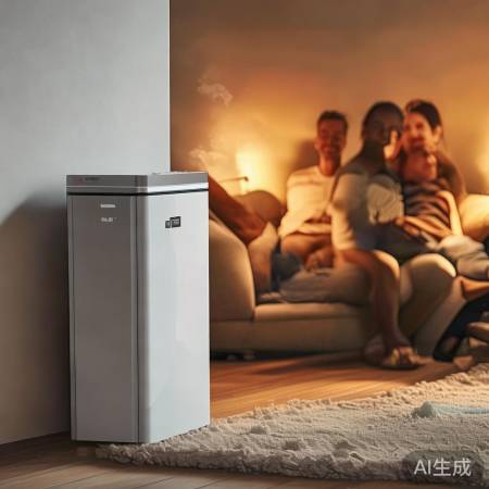 “空气能热泵，冬季节能暖宝”