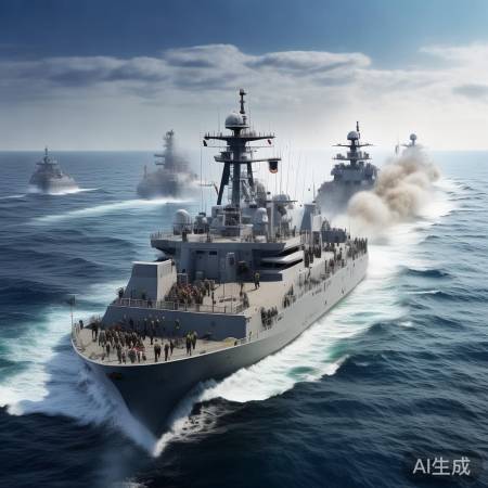 海军登陆舰编队实弹演练震撼上演