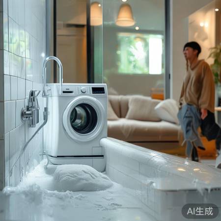 洗衣机洗卫生间，轻松又省力