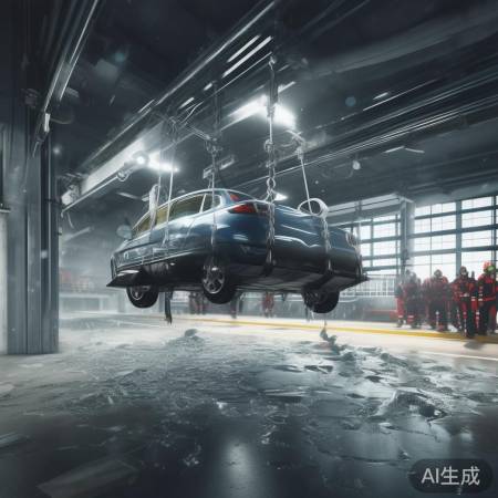 立体车库缆绳断裂惊险未伤人