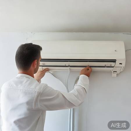 安装室内机，固定美观