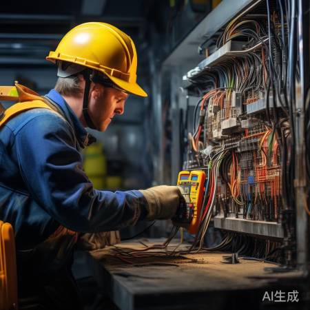 线路检查进行中