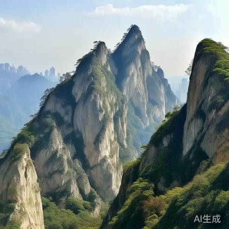 马鞍山崛起,地质运动造就
