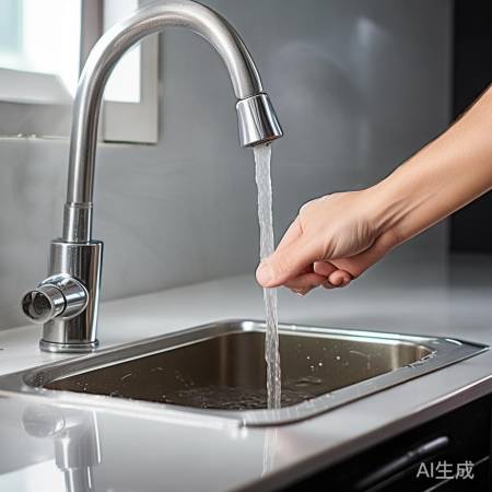 热水龙头,水流放空