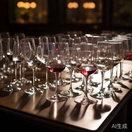红酒杯摆放技巧