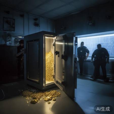 警方调查发现隐蔽保险柜被盗