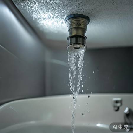 热水器堵塞,天花板漏雨