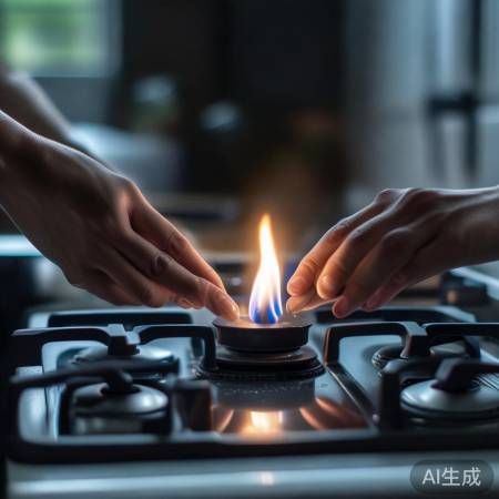 燃气灶小火初燃